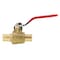 Revalved REVALVED PEX Full Port 1/2 Brass Ball Valve - Red Handle, Lead-Free REV012PR - alternate 1